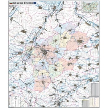 Mapmedia Карта на община Плевен