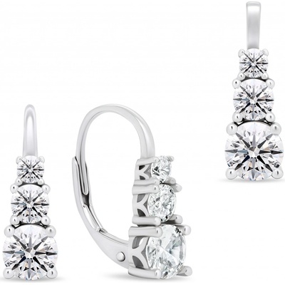 Brilio Silver Elegantní set stříbrných šperků se zirkony SET221W