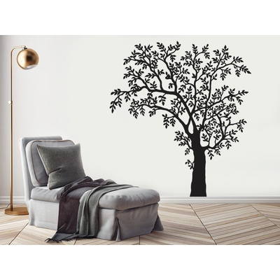 Nalepte.cz samolepka na zeď Listnatý strom života, rozměry 91 x 100 cm – Zboží Dáma