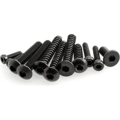 Axial Imbusové skrutky so šoškovitou hlavou samorezné M3x8 mm čierne 10 ks