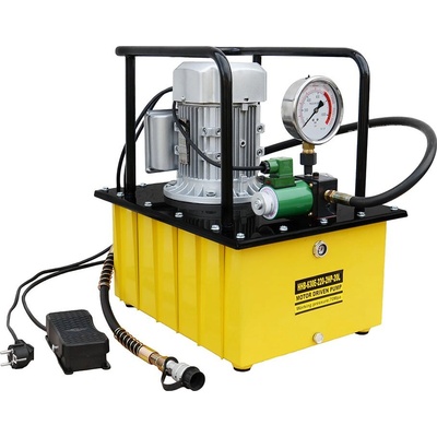 Genborx Nožní elektrická hydraulická pumpa s tlakoměrem HHB-630E-2HP-20L