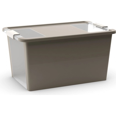 Keter Plastový úložný box Bi Box L s víkem 40 l šedý