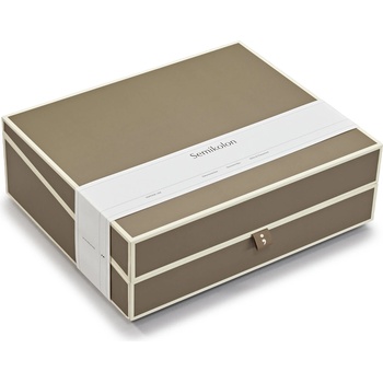 Semikolon Die Kante кутия за документи, сиво-кафява (370087)