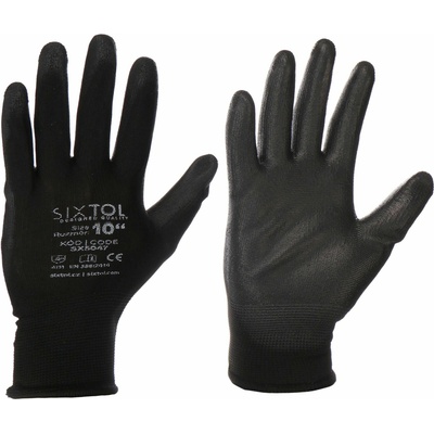 Rukavice pracovní z polyesteru polomáčené v polyuretanu GLOVE PE-PU 10