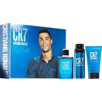 Cristiano Ronaldo CR7 Play It Cool EDT 100 ml + deospray 150 ml + sprchový gel 150 ml