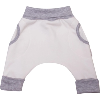 MKcool Česká výroba Tepláčky Baggy rostoucí s kožíškem Vanilka