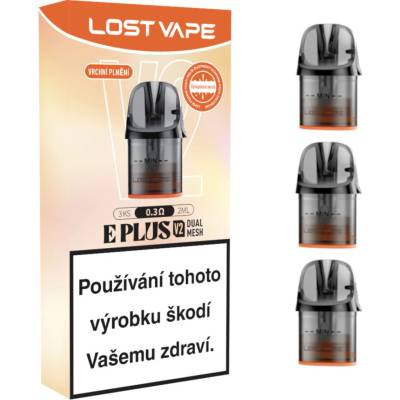 Lost Vape E-Plus V2 cartridge 0,3 ohm 3 ks