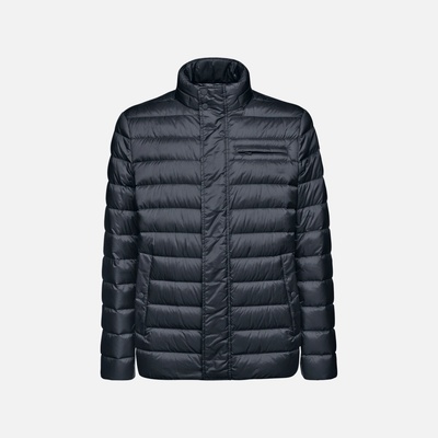Geox Dark Blue Men's Quilted Jacket Warrens Mens čierna