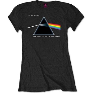 Pink Floyd Dark Side of the Moon Courier Тениска с къс ръкав Black L Дамски (PFTEE28LB03)