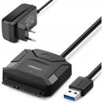 UGREEN usb 3.0 адаптер usb-a - sata 2, 5" - 3, 5" Конвертор, черен 20611 (20611)