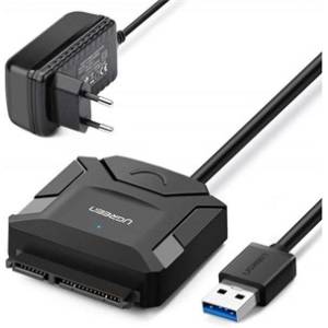UGREEN usb 3.0 адаптер usb-a - sata 2, 5" - 3, 5" Конвертор, черен 20611 (20611)