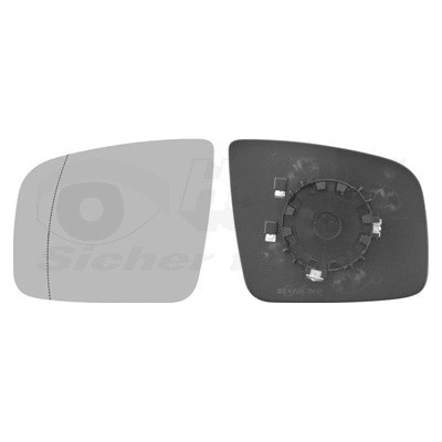 Sklo vonkajżieho zrkadla VAN WEZEL 3081837