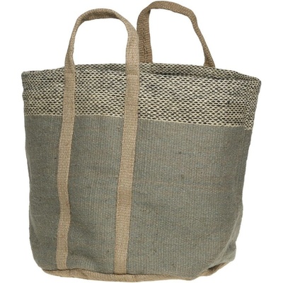 Zelená basketbal jutová taška Basket Bag 40*40*40/ 60 cm Chic Antique
