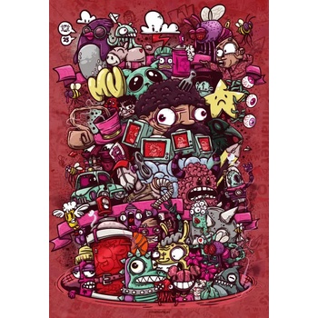 Grafika - Puzzle Illustrated Deliriums - 1 000 piese