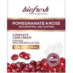 Biofresh Cosmetics Via Natural - Крем за лице, шия и деколте с роза и нар
