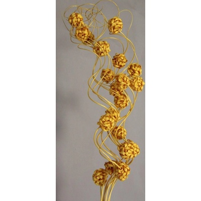 Curly ting with ball žlutá