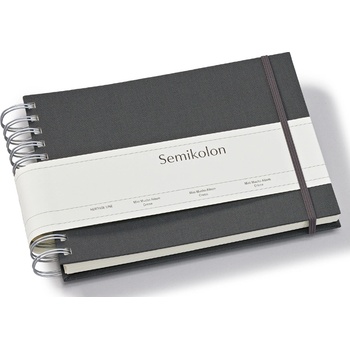 Semikolon Uni Mini Mucho албум за снимки, тъмносив с бели страници (369984)