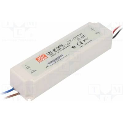MEAN WELL LPC-60-1400 Napájecí zdroj: spínaný; LED; 58,8W; 9÷42VDC; 1400mA; 90÷264VAC