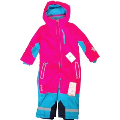 Детски зимен спортен екип 92см тип Космонавт Розово/Синьо - Rodeo