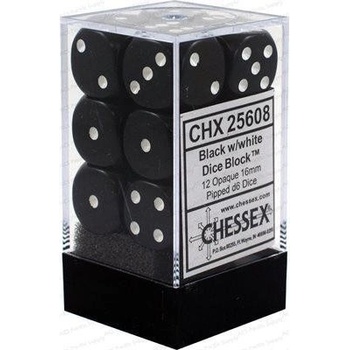 Hracie kocky Chessex Opaque čierne
