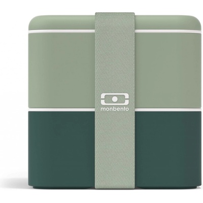 Monbento Desiatový box Square Green Bicolor 1,7 l
