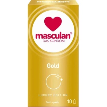 Masculan 10 бр. Луксозни златисти презервативи Masculan