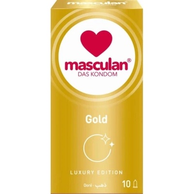 Masculan 10 бр. Луксозни златисти презервативи Masculan