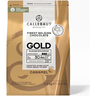 Callebaut karamelová čokoláda - Gold 2,5 kg