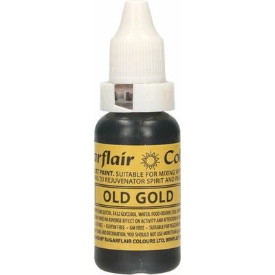 CakeSupplies Tekutá farba Old Gold zlatá 14 ml