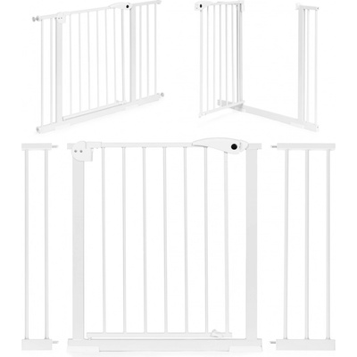 EcoToys závorová brána 74-105 cm oceľové doplnkové panely biela