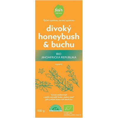 Fairobchod Bio divoký honeybush a buchu z JAR sypaný 100 g