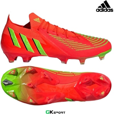 Adidas Футболни обувки adidas predator edge. 1 low fg solar red/team solar green/core black