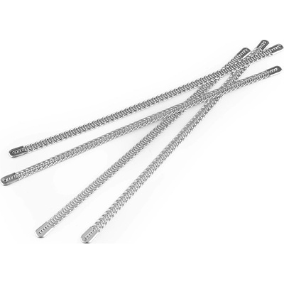 Výztuž do korzetu šíře 5 mm více délek - 16 cm stříbrná (4 ks)