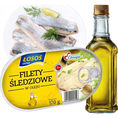 Łosoś Ustka Filety sleďové v oleji 170 g