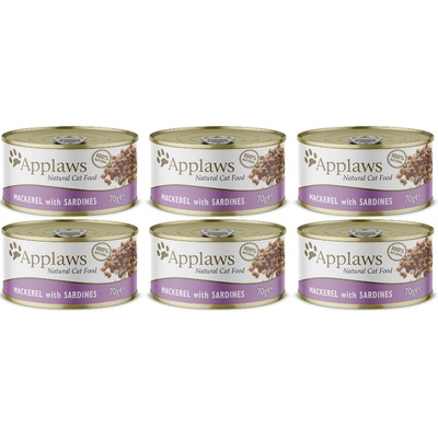 Applaws Cat Makrela so sardinkami 6x 70 g