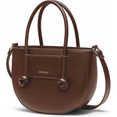 Puccini Malá dámská kabelka crossbody s uchy hnědá BK2241224M-2D