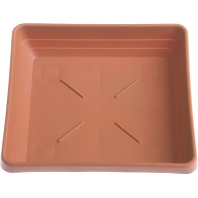 Plastia miska čtyřhranná Lotos 25 x 25 cm terakota – Zboží Dáma
