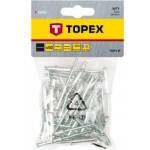 Topex Aluminium rivets 4.0 x 12.5 mm, 50 pcs