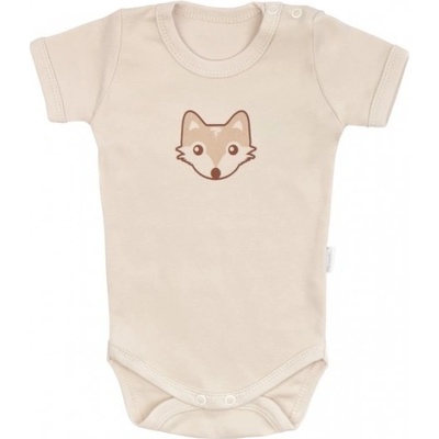 Mamatti Kojenecké body kr. rukáv Baby Fox béžová