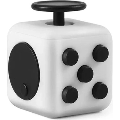 Fidget Cube Antistresová kostka bílo černý