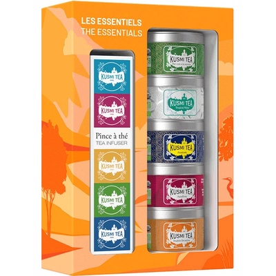 Kusmi Tea Set čajů The Essentials Gift s infuzérem 5 x 20 g