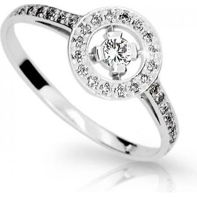 Cutie Jewellery prsteň z bieleho zlata so zirkónom Z6870 1990 10 X 2