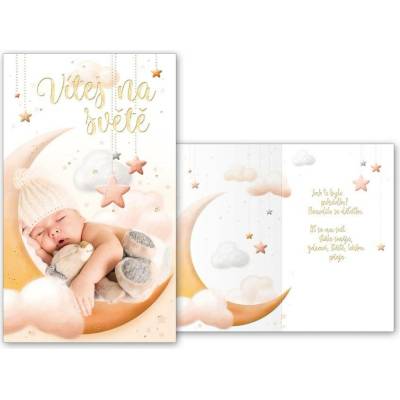 UNIPAP přání k narození miminka M07-055 T PRANI_T_1833 165881