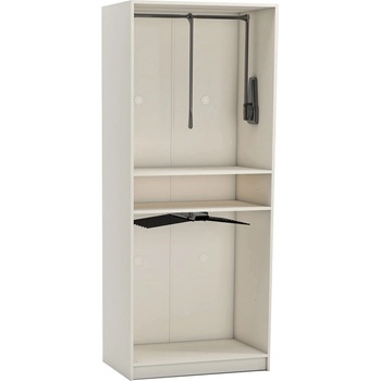 Carmen Двукрилен гардероб с изтеглящ механизъм york - крем (3575583)