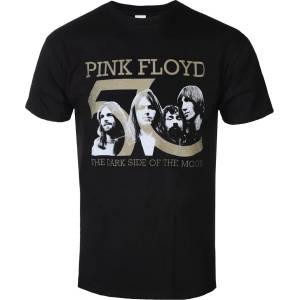 ROCK OFF мъжка тениска Pink Floyd - Band Photo & 50th Logo лого - ROCK OFF - PFTEE167MB