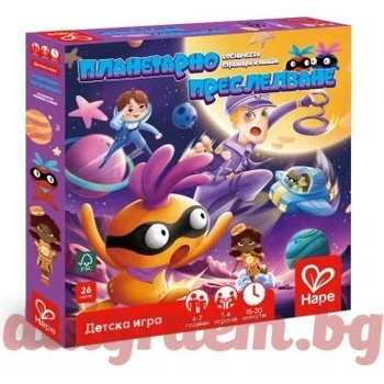 Hape Настолна игра Планетарно преследване, Космически стражари и апаши, Българско издание, hape h1106bg (h1106bg)