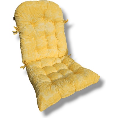 GoHome Столовка с гръб - Жълт меланж