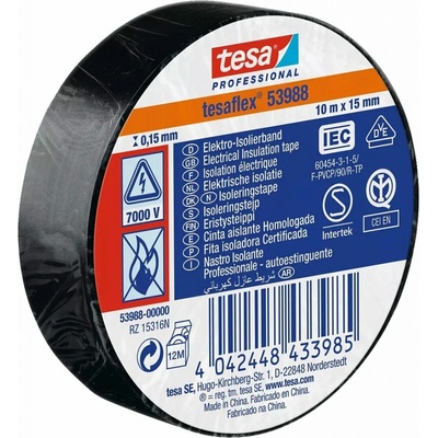 Tesa tape 53988 Elektroizolačná páska 15 mm x 10 m čierna