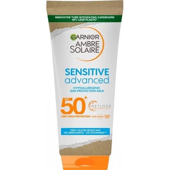 Garnier Ambre Solaire Sensitive Advanced - Слънцезащитен крем туба SPF 50+, 200 мл