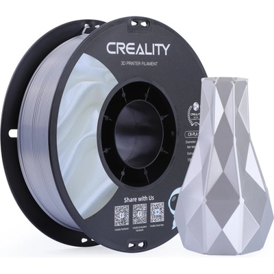 Creality CR-Silk PLA strieborný 1,75 mm, 1 kg